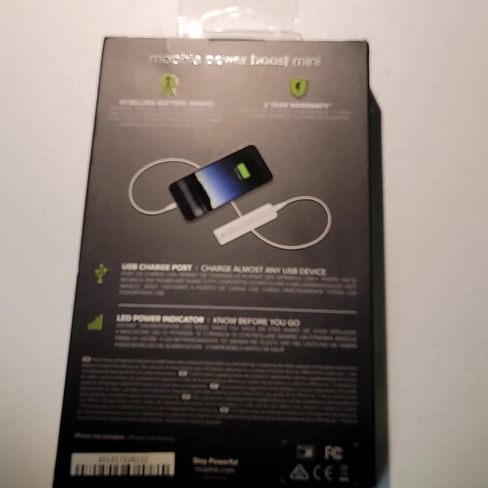 NIB portable charger by Mophie